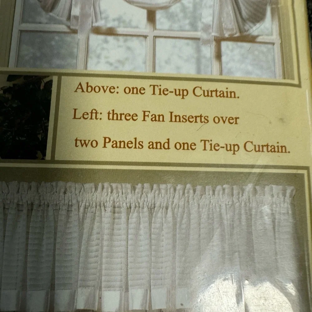 NEW Vintage Today's Curtain Stripe Sheer Ivory Panel 60W x 63L  HC International